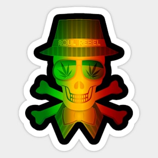 reggae skull Sticker